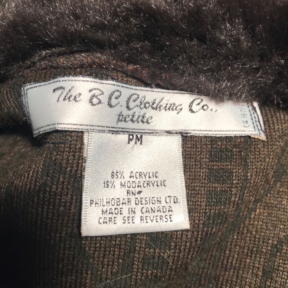 BC Clothing Co. Crop Fleece Zip Up Sweater Jacket-Size MP - Picture 10 of 10